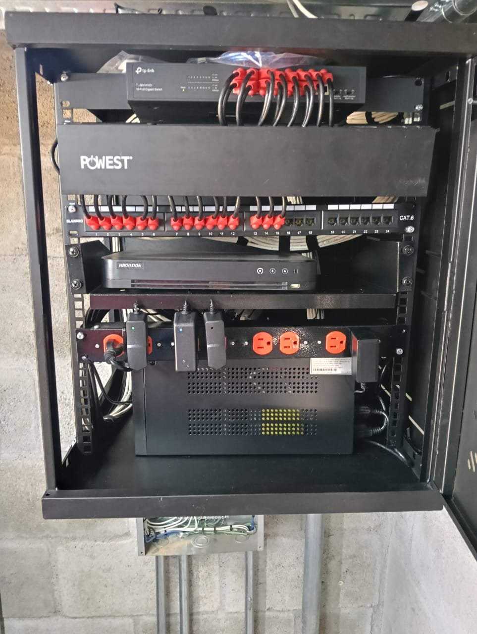 Instalación real de red MSTech